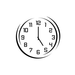 clock isolated on white