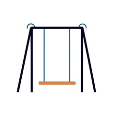 beautiful Swing icon vector illustration