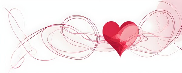 abstract minimalist love themed wallpaper illustration