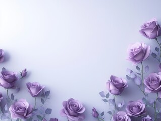 A bouquet of purple roses against a clean white background