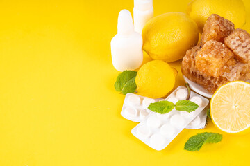 Traditional and alternative cold and flu treatments, pills, drops