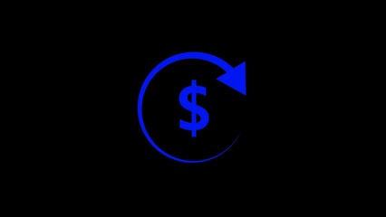 Money,profit,investment, economy, finance and success concept. refund money icon.