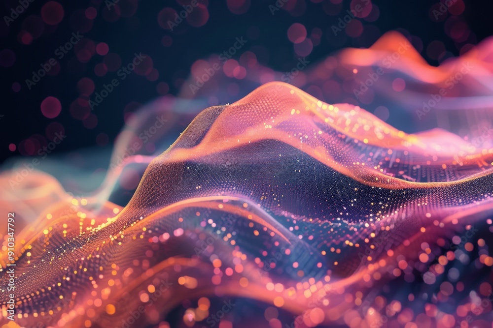 Aufkleber a futuristic digital landscape with glowing circuits and data streams symbolizing the cutting-edge t
