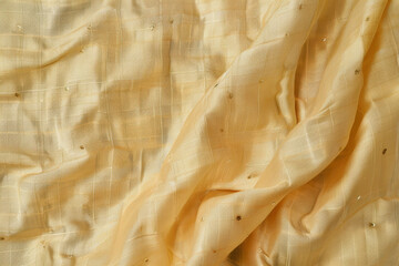 Dupioni texture background is characterized by its unique, slightly irregular slubs and lustrous sheen, creating a rich and tactile visual effect that adds depth and elegance to any design