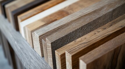 Various Wood Samples Displayed
