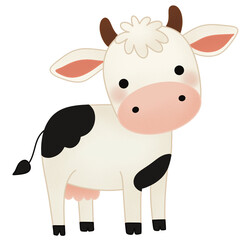 Fototapeta premium cute cow