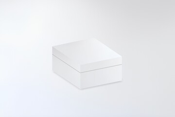 mockup box square empty