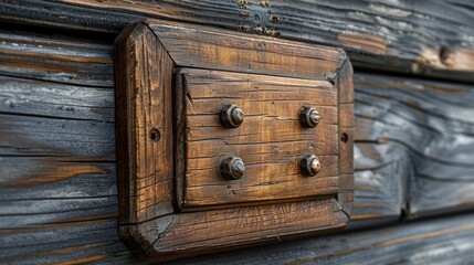 Wooden Frame with Metal Studs