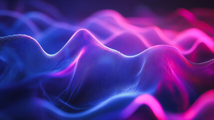 Fototapeta premium Abstract digital background electromagnetic wave background Innovation digital wave background information technology background The background is the background. gradient wave digital wave banner