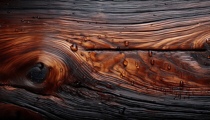 Fototapeta premium Tapeta, tło z motywem starego dębu, drzewo, drewno. Generative AI