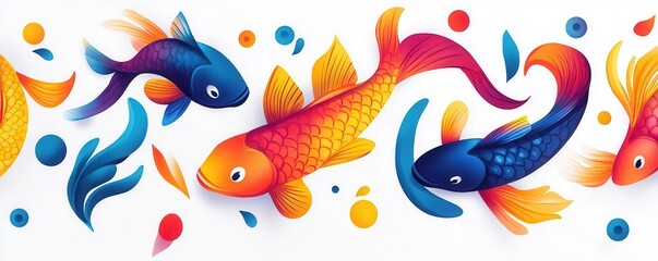 Mandala with Fish Fish patterns forming part of the mandala