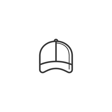 recommend clip art: Line Art Illustration of a Baseball Cap