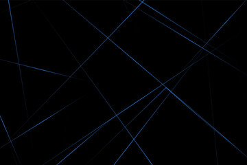 Abstract black with blue lines, triangles background modern design. Vector illustration EPS 10.