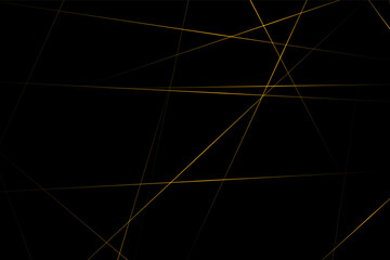 Abstract black with gold lines, triangles background modern design. Vector illustration EPS 10.