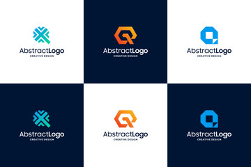 Modern letter Q logo design with unique concept