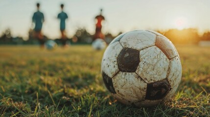Two Female Soccer Players Chasing The Ball During Sunset