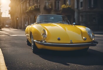 lemon driving concept car problem defect defective memorise clunker auto automobile motor junker sharpened magnifying glass transport transportation passenger jalopy wheel vehicle street