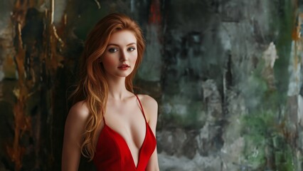 Fototapeta premium Ein professionelles Fotoshooting der atemberaubend schönen Frau