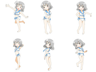 水着少女まとめ2