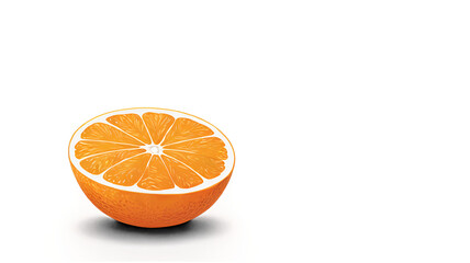 orange on white background