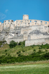 Spi&scaron; Castle built on a travertine base