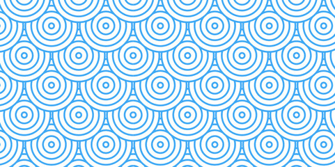 	
Vector overlapping Pattern Minimal diamond geometric blue color spiral line waves abstract wave line. seamless blue tile stripe overlap creative retro circle line fabric pattern white background.