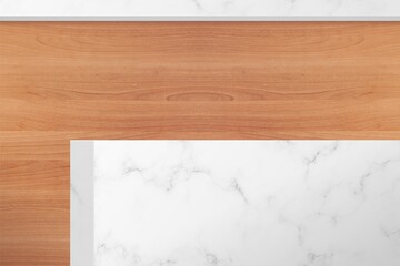 Wooden office lounge corner