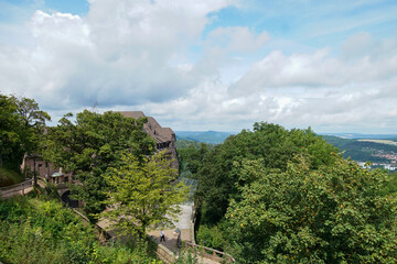 The Wartburg is a castle near Eisenach, in the northwestern Thuringian Forest in Thuringia. Its...