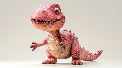 Baby dragon with big, expressive eyes and a friendly smile. Captivating and cute fantasy creature perfect for digital artworks.