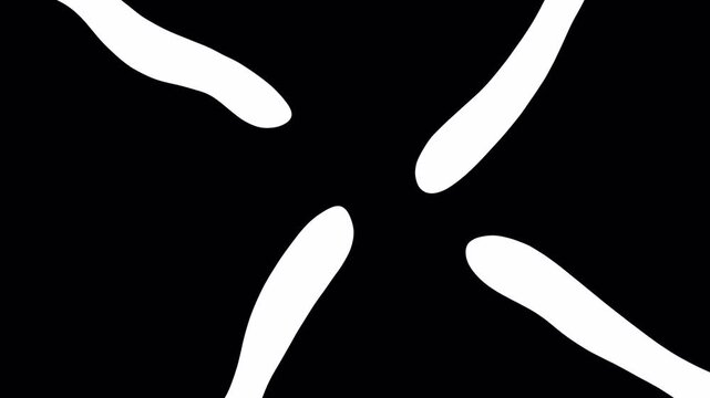 Cartoon animation of a wave filling the screen. Video clip with alpha channel.