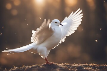 white dove flying free isolated a bird pigeon background feather flight fly freedom holy hope nature peace purity religious symbol
