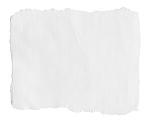 Fototapeta premium White sheet of paper. White ripped paper torn isolated.