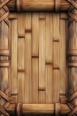 Bamboo Frame Background. Graphic Resourc