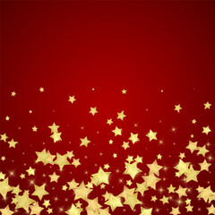 Magic stars vector overlay.  Gold stars scattered