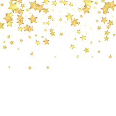 Magic stars vector overlay.  Gold stars scattered