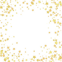 Magic stars vector overlay.  Gold stars scattered