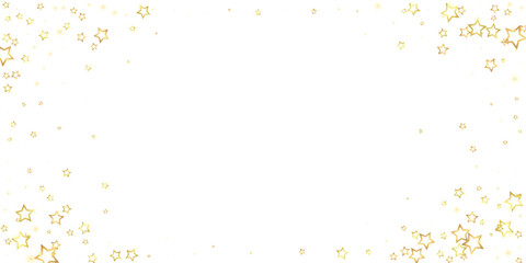 Gold sparkling star confetti.