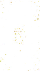 Gold sparkling star confetti.