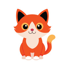 a cute Cat Logo Icon Vector illustration design