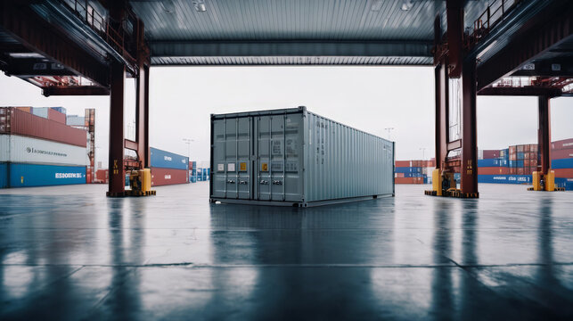 Large Container Inside Warehouse