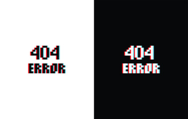 glich effect 404 error icon 8 bit, pixel art computer 404 laptop icon for game logo.
