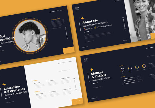 Clean and Minimal Resume Presentation Layout