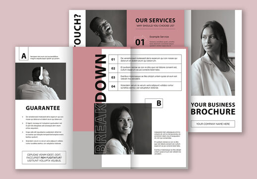 Modern and Minimal Tri-Fold Brochure Layout