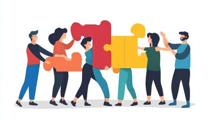 Employees participating in a trust building activity, supporting each other