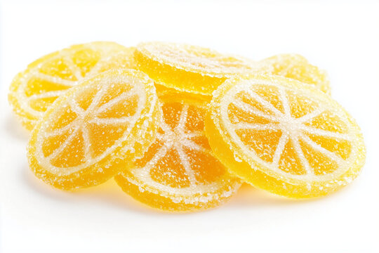 crystalised lemon sweet, sour candy