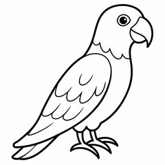 Hand drawn of Cockatoo parrot in zentangle style for Adult coloring book page, shirt design effect, logo, tattoo and decoration.Vector illustration.