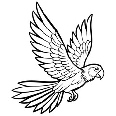 Hand drawn of Cockatoo in zentangle style for Adult coloring book page, shirt design effect, logo, tattoo and decoration.Vector illustration.
