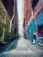 Fototapeta premium Painted alleyway