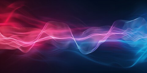 Obraz premium Abstract background with heartbeat graph and smooth gradients, red and blue shades, soft texture.