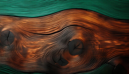 Obraz premium Tapeta, tło z motywem starego dębu, drzewo, drewno. Generative AI